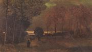 Vincent Van Gogh Autumn Landscape at Dusk (nn04) Germany oil painting reproduction
